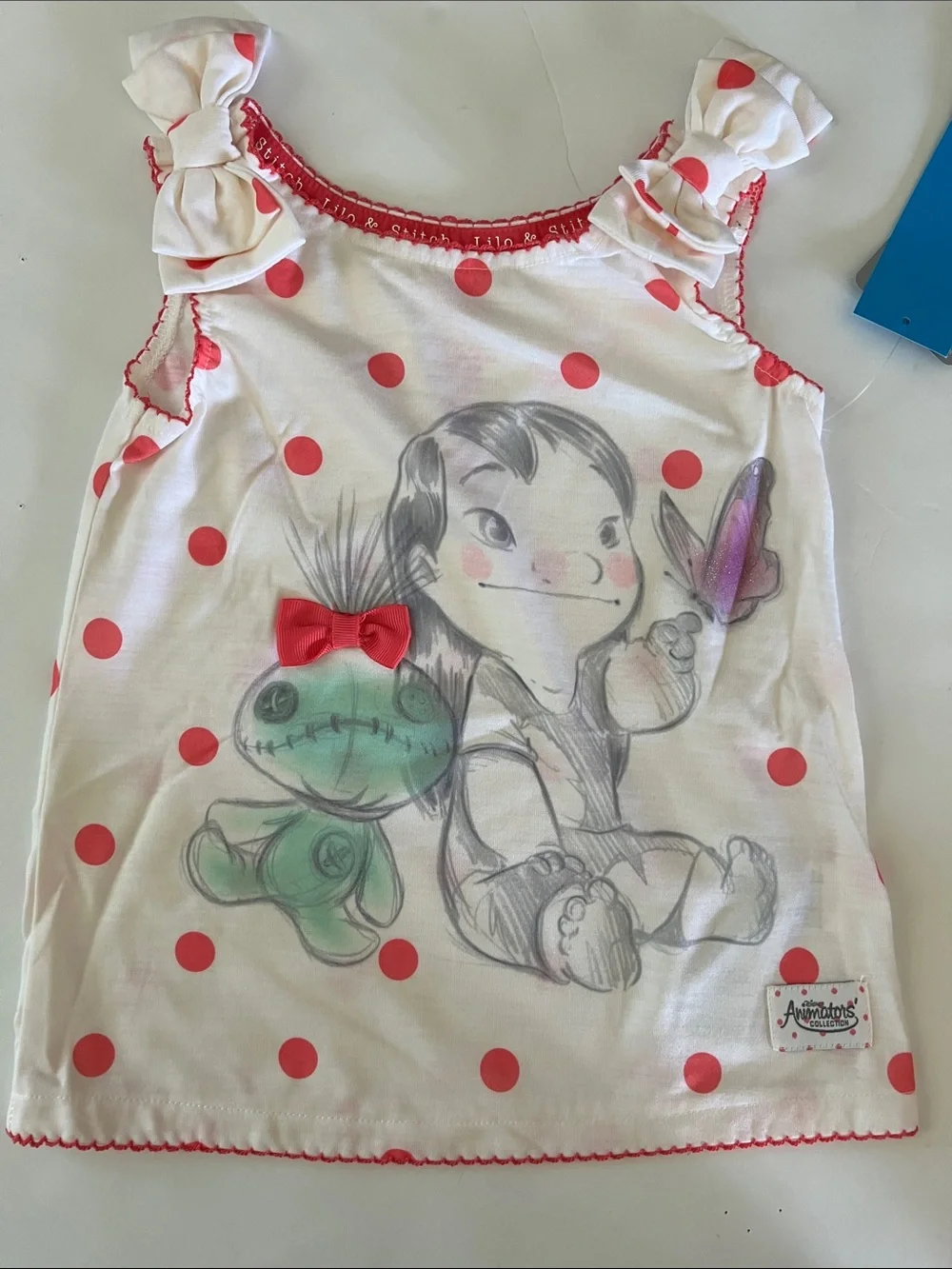 Disney Pink Lilo and Stitch Pajama Set Size 3